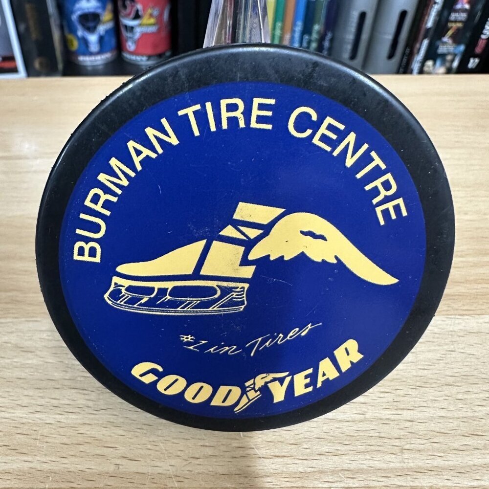 Vintage SUDBURY WOLVES OHL Puck Goodyear Inglas Co Made In Canada